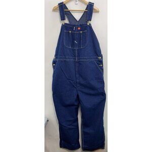 Dickies Jean Bib Overalls Farmer Denim Wide Leg Carpenter Workwear Mens 44x30
